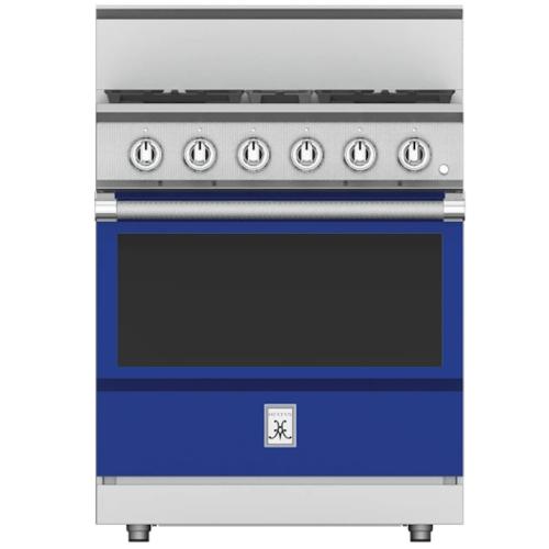 Hestan KRG304LPBU Range, 4 Burner, All Gas, 30-Inch -Lp-Blue