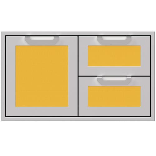 Hestan AGSDR36YW Double Drawer And Storage Door Combination, Marquise, 36-Inc