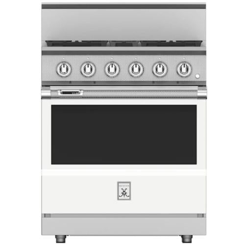 Hestan KRD304LPWH Range, 4 Burner, Dual Fuel, 30-Inch -Lp-White