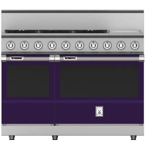 Hestan KRD485GDLPPP Range, 5 Burner With 12-Inch Griddle, Dual Fuel, 48-Inch -Lp