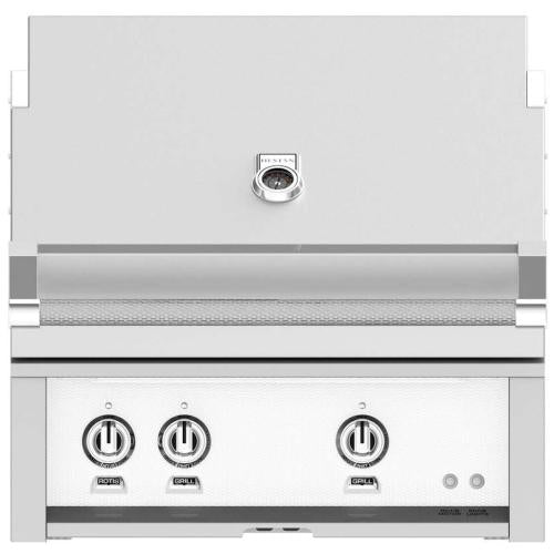 Hestan GSBR30LPWH Grill, Built-In, (2) Sear, Rotisserie, 30-Inch - Lp - White
