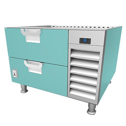 Hestan HRBR54TQ Refrigerated Base, 54-Inch , Remote, Assembly, Turquoise