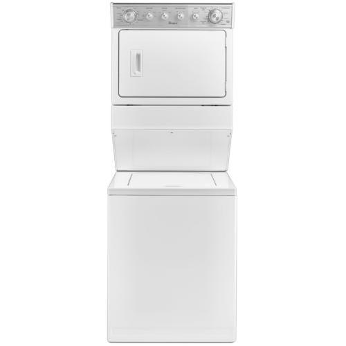 Whirlpool WET4027EW0 27 Inch Electric Stacked Washer Dryer Unit