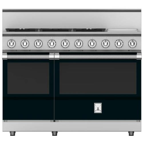 Hestan KRG485GDLPBK Range, 5 Burner With Griddle, All Gas, 48-Inch - Lp - Black