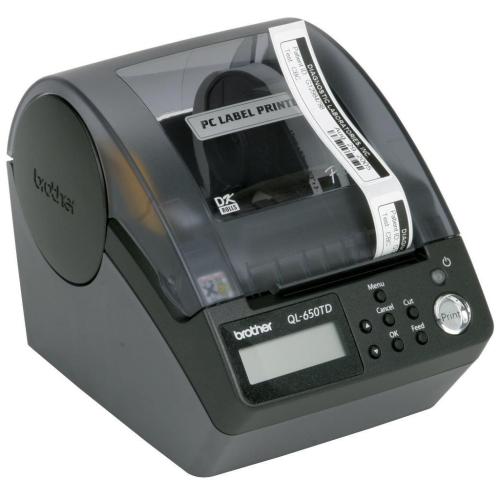 Brother QL650TD Label Printer With Built-In Time And Date Function