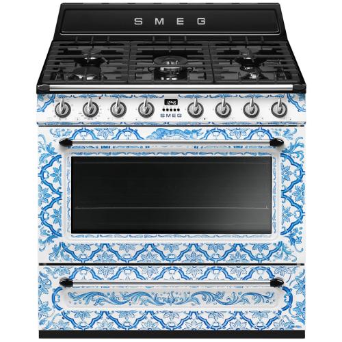 Smeg TRU36GMDGM Dual Fuel Range 36-Inch