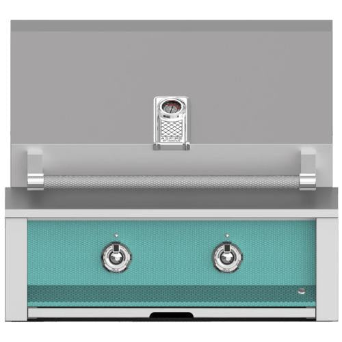 Hestan EAB30LPTQ Grill, Aspire, Built-In, (2) U-Burner, 30-Inch - Lp - Turquo