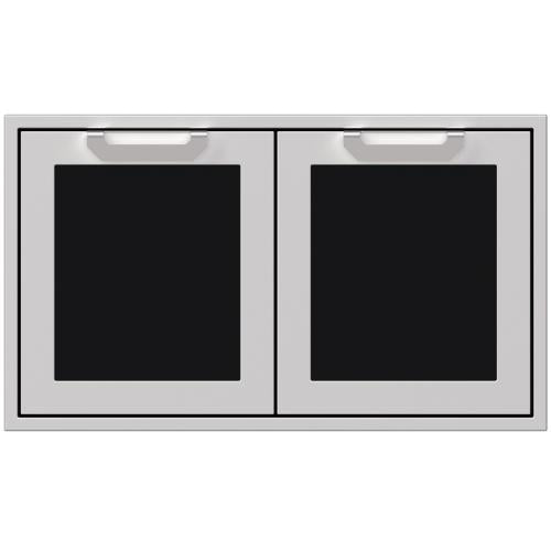 Hestan AGSD36BK Double Storage Doors, Marquise, 36-Inch , Black