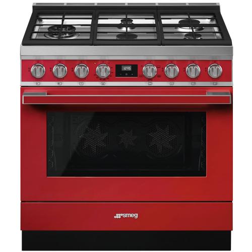 Smeg CPF36UGGR Gas Range 36-Inch