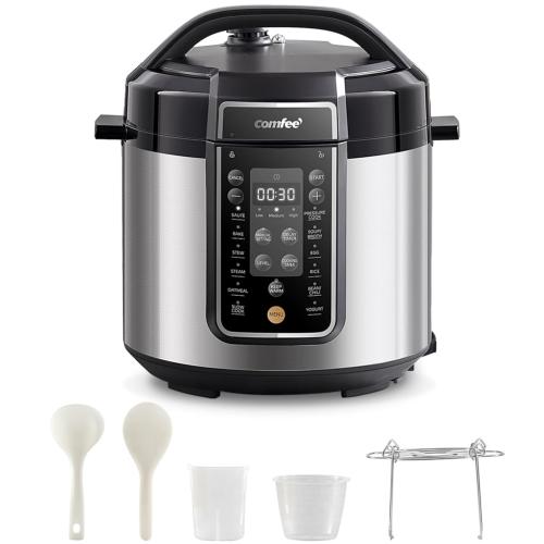 Midea CPC60114MBSS Comfee Pressure Cooker 6 Quart