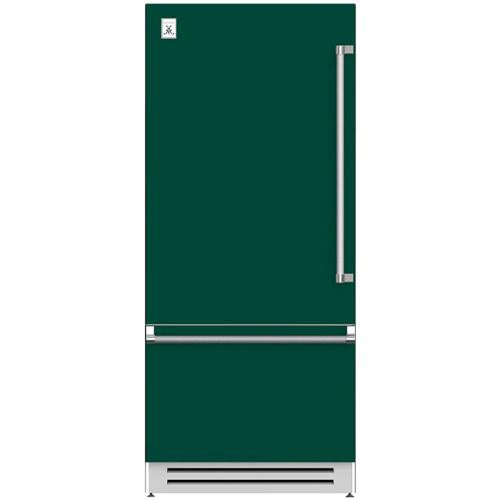 Hestan KRBL36GR Refrigerator, Bottom Mount, Bottom Compressor, Left Hinged,