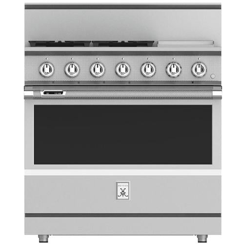 Hestan KRD364GDNG Range, 4 Burner With Griddle, Dual Fuel, 36-Inch - Ng - Stai