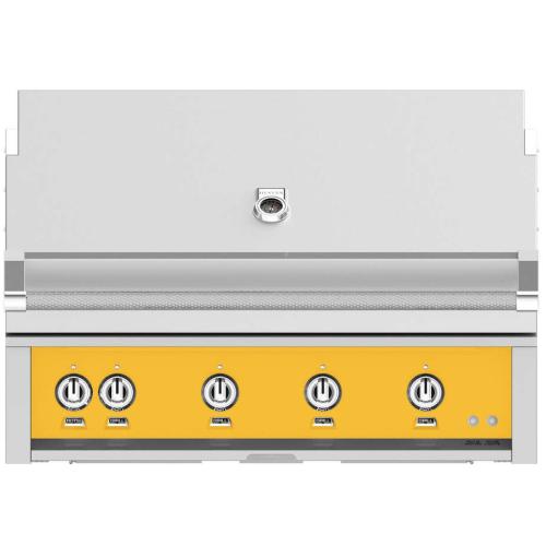 Hestan GMBR42LPYW Grill, Built-In, (3) Trellis, (1) Sear, Rotisserie, 42-Inch