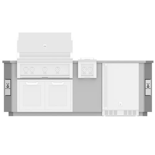 Hestan GESS08 Grill, Outdoor Living Suite, Ss Countertop, 8 Foot