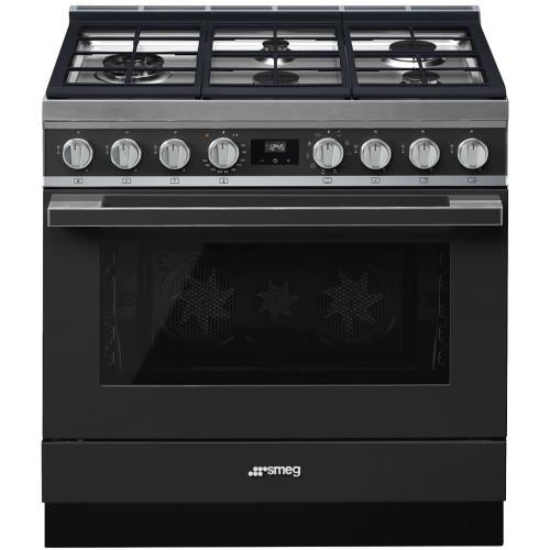 Smeg CPF36UGMAN Dual Fuel Range 36-Inch
