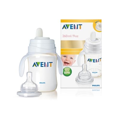 Avent SCF663/04 Avent Baby Bottle Trainer Kit 9Oz Medium Flow Nipple