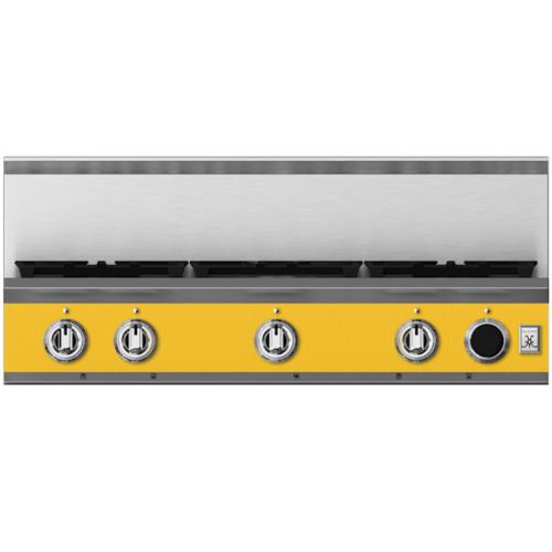 Hestan KRTS365LPYW Rangetop, Smart, 5 Burner, 36-Inch - Lp - Yellow