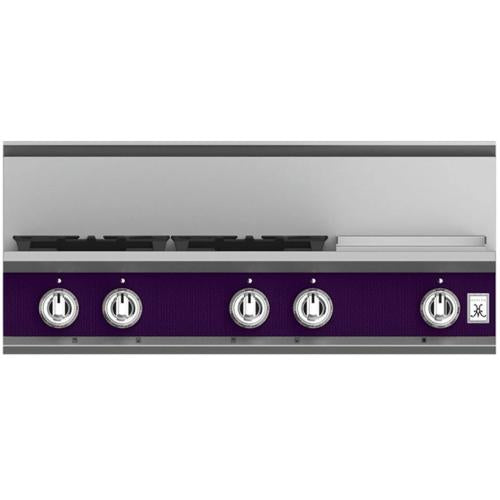 Hestan KRT364GDLPPP Rangetop, 4 Burner With Griddle, 36-Inch - Lp - Purple