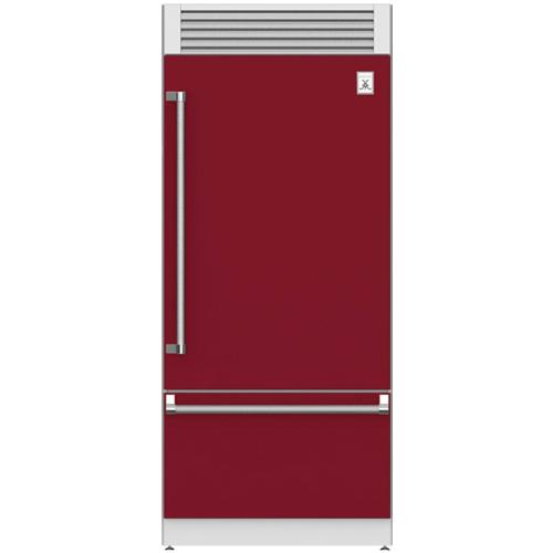 Hestan KRPR36BG Refrigerator, Bottom Mount, Top Compressor, Pro, Right Hinge
