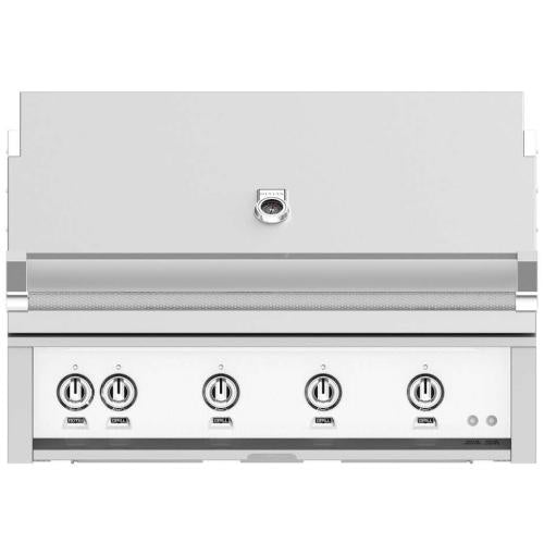 Hestan GSBR42NGWH Grill, Built-In, (4) Sear, Rotisserie, 42-Inch - Ng - White