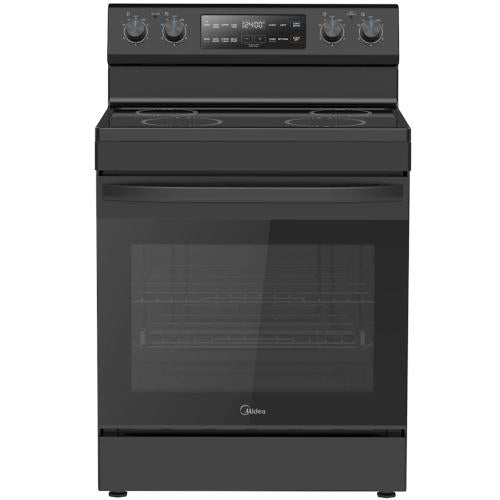 Midea MER30S2ABB 30-Inch Electric Range With Steam Clean (Black)