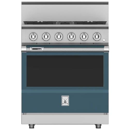 Hestan KRD304NGGG Range, 4 Burner, Dual Fuel, 30-Inch -Ng-Dark Gray