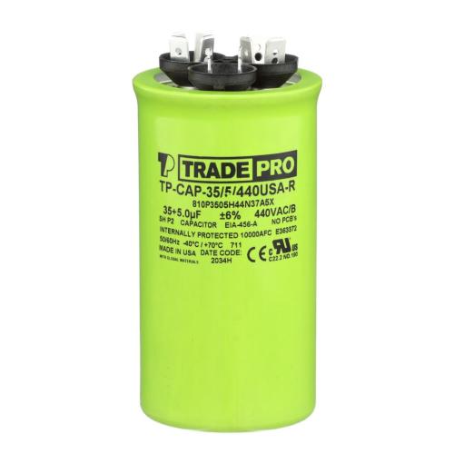 Tradepro Capacitors Round Us Dual - TP-CAP-35/5/440USAR