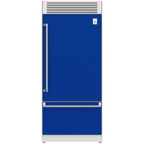Hestan KRPR36BU Refrigerator, Bottom Mount, Top Compressor, Pro, Right Hinge