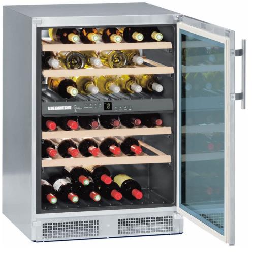Liebherr WS4000 24 Inch Freestanding Dual Zone Wine Cooler with 40 Bottle Capacity