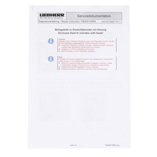 Liebherr Wine Storage Cabinet Insert - 708200100