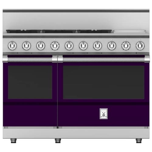 Hestan KRG485GDLPPP Range, 5 Burner With Griddle, All Gas, 48-Inch - Lp - Purple