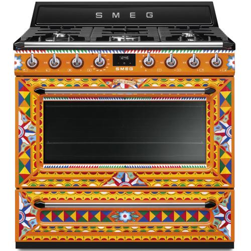 Smeg TRU36GMDGC Dual Fuel Range 36-Inch