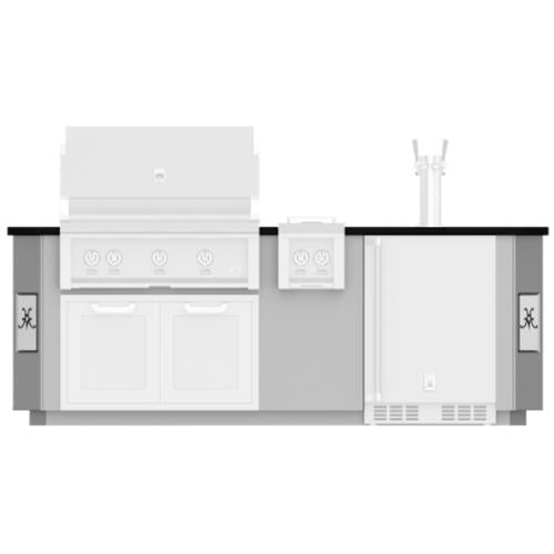 Hestan GESD08 Grill, Outdoor Living Suite, Ss Countertop, Dispenser Beer,