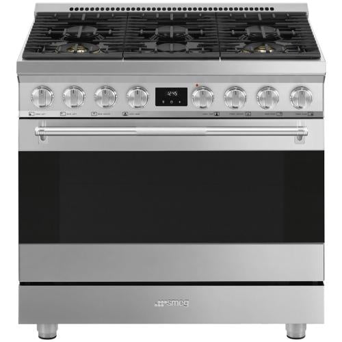 Smeg SPR36UGGX Gas Range 36-Inch