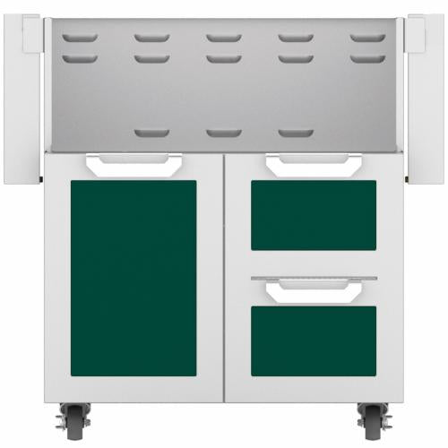 Hestan GCR36GR Double Drawer And Door Cart, 36-Inch - Green