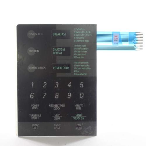 Sharp Microwave Key Sheet - FUNTKB153MRE0