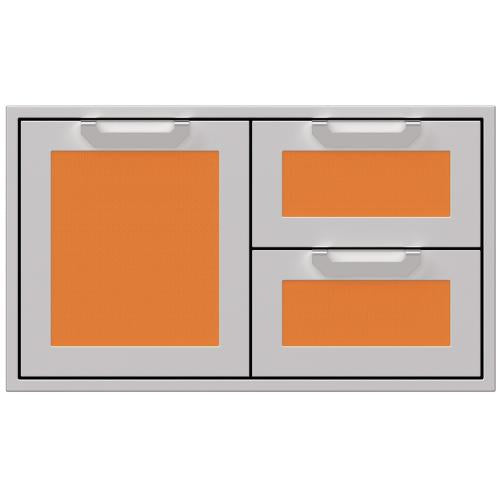 Hestan AGSDR36OR Double Drawer And Storage Door Combination, Marquise, 36-Inc