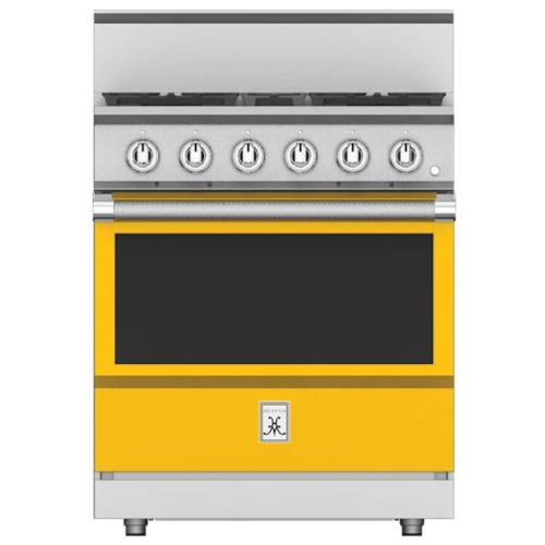 Hestan KRG304LPYW Range, 4 Burner, All Gas, 30-Inch -Lp-Yellow