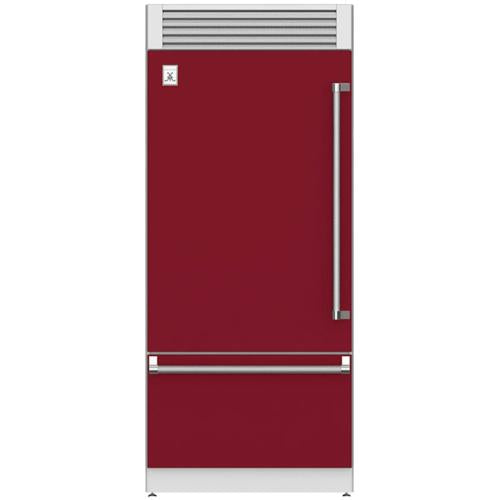 Hestan KRPL36BG Refrigerator, Bottom Mount, Top Compressor, Pro, Left Hinged