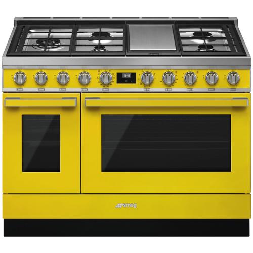 Smeg CPF48UGMYW Dual Fuel Double Oven Ranges 48-Inch