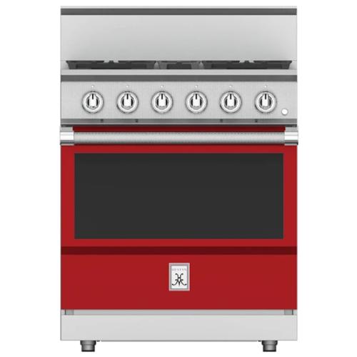 Hestan KRG304LPRD Range, 4 Burner, All Gas, 30-Inch -Lp-Red
