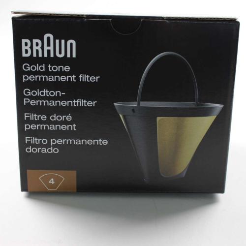 Delonghi Drip Coffee Maker Goldtone Filter - AX13210002