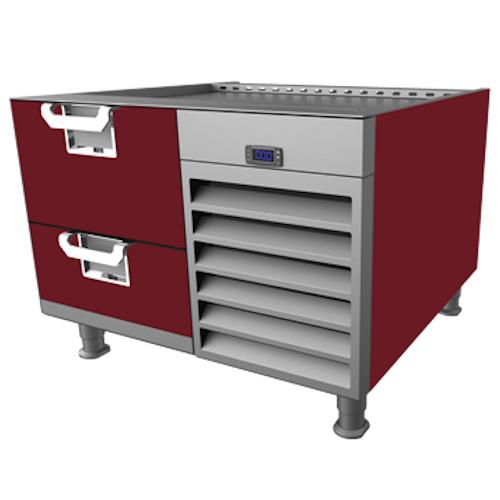 Hestan HFBS48BG Freezer Base, 48-Inch , Self-Contained, Assembly, Burgundy