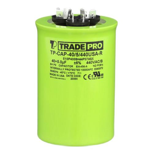 Tradepro Capacitors Round Us Dual - TP-CAP-40/5/440USAR