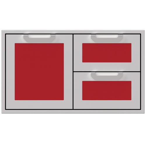 Hestan AGSDR42RD Double Drawer And Storage Door Combination, Marquise, 42-Inc