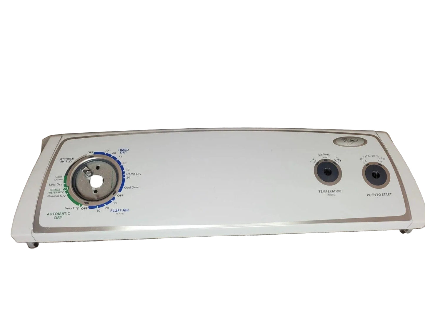 Whirlpool Dryer Control Panel (Console) - WPW10295262
