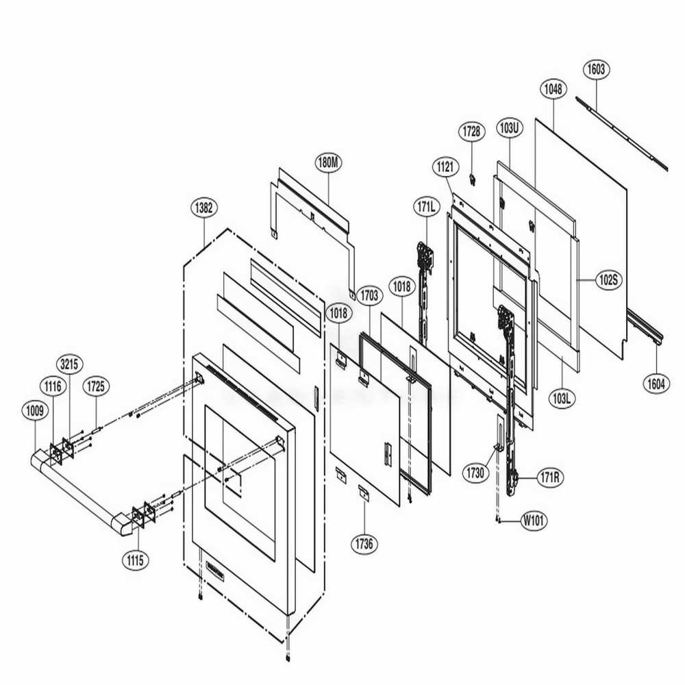 LG Glass Window - MKC66399502