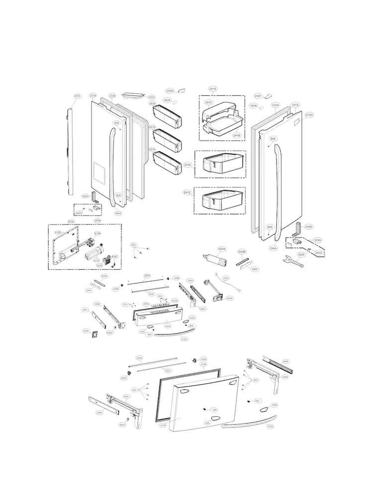 LG Rail Connector - MCD63166803