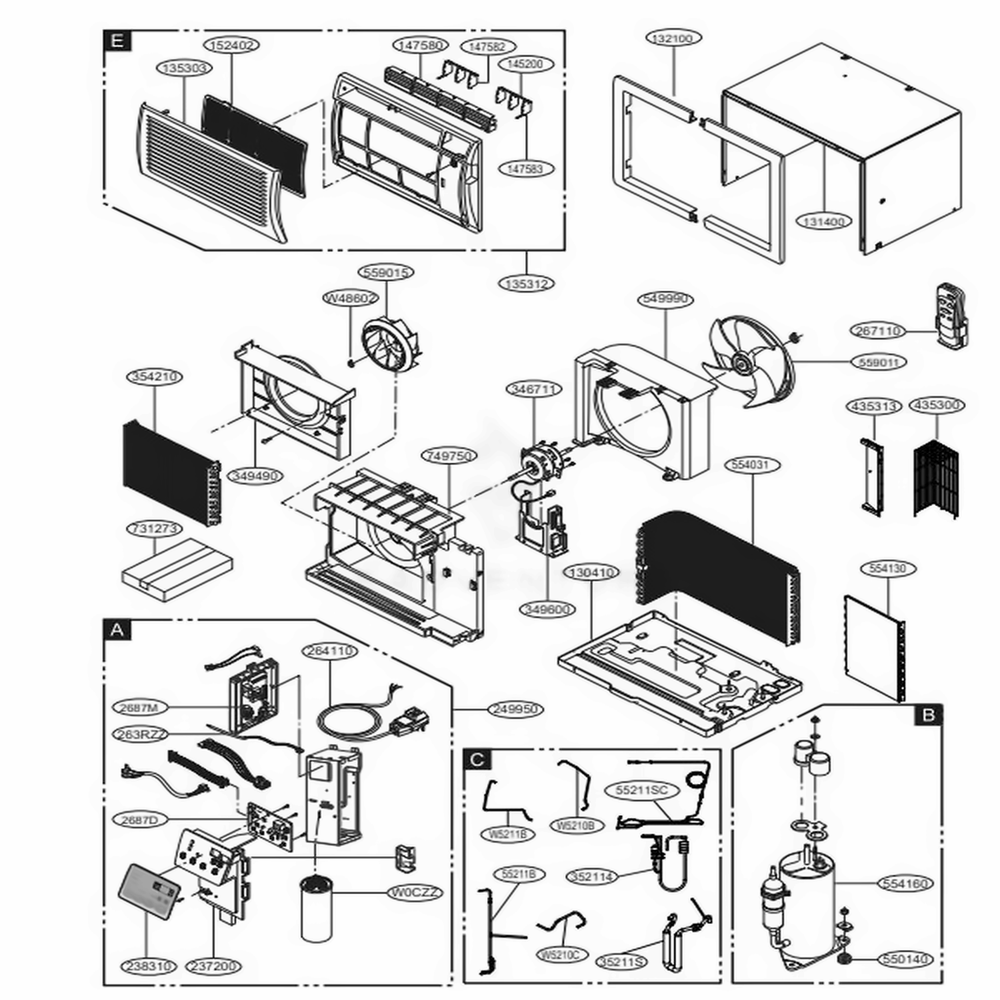 LG Motor Assembly,Dc - EAU64124107