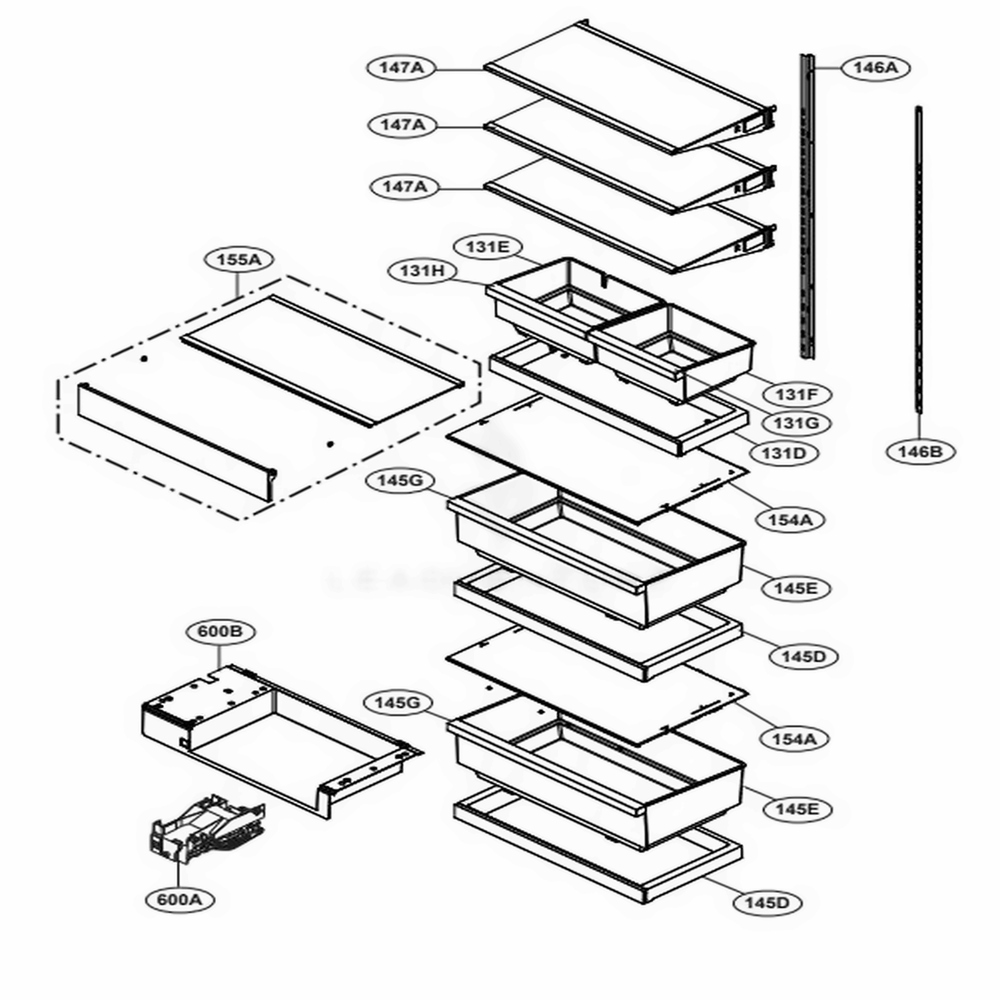 LG Tv Cover Assembly - ACQ90039103